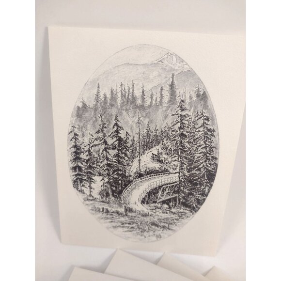 8 Hasty Note Cards Canadian Historical Drawings Art Prints Tonia Marks 1960s - Picture 4 of 13